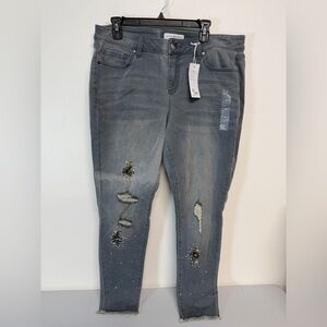 Lane Bryant super stretch mid rise skinny size 16